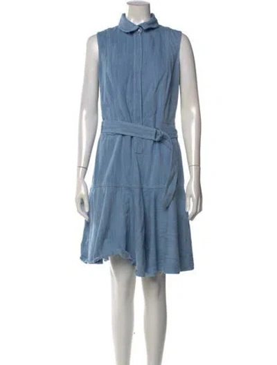 Pre-owned Akris Knee-length Dress In Blue