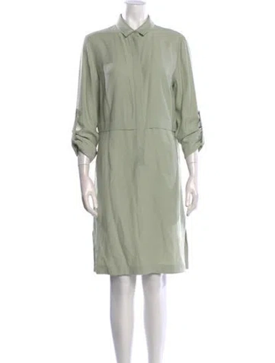 Pre-owned Akris Knee-length Dress In Green