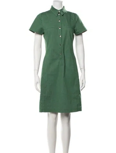 Pre-owned Akris Knee-length Dress In Green