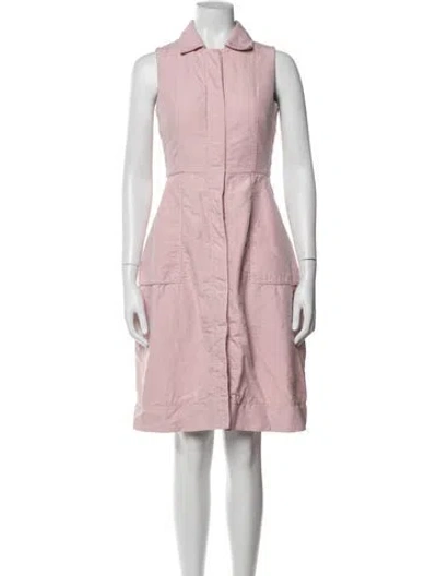 Pre-owned Akris Knee-length Dress In Purple