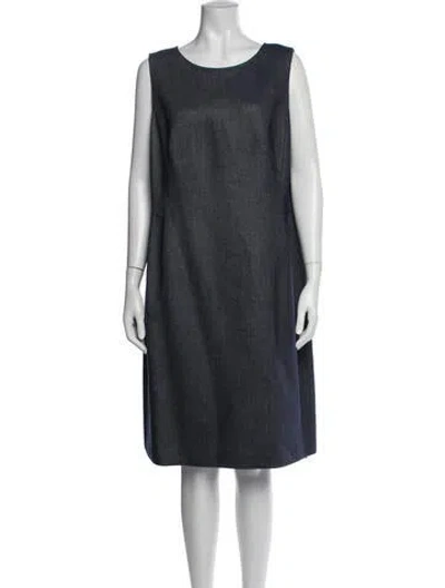 Pre-owned Akris Knee-length Dress In White