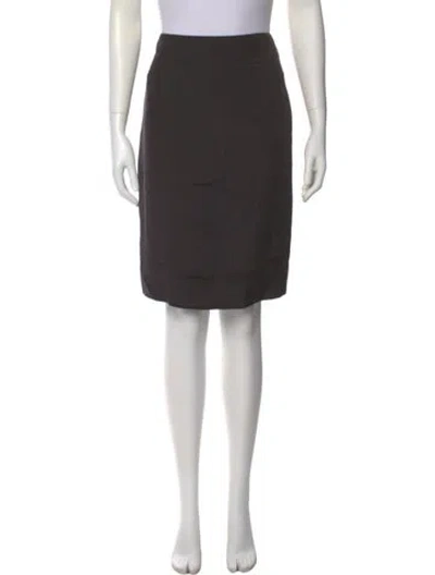 Pre-owned Akris Knee-length Skirt In Black
