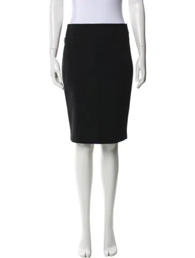 Pre-owned Akris Knee-length Skirt In Black