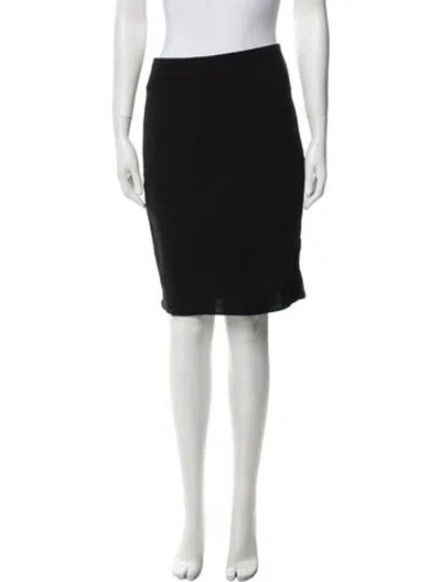 Pre-owned Akris Knee-length Skirt In Black