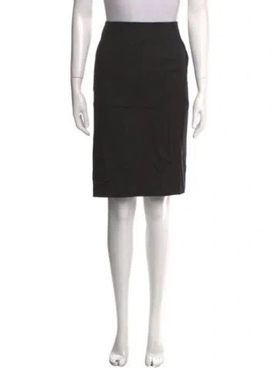 Pre-owned Akris Knee-length Skirt In Black