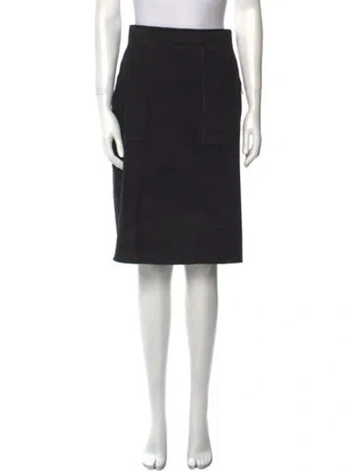 Pre-owned Akris Knee-length Skirt In Black
