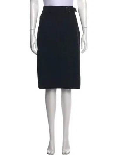 Pre-owned Akris Knee-length Skirt In Black