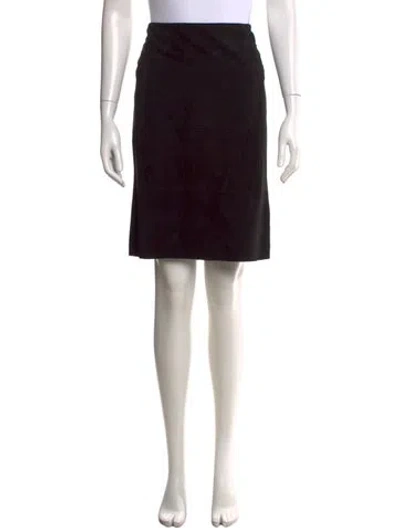 Pre-owned Akris Knee-length Skirt In Black