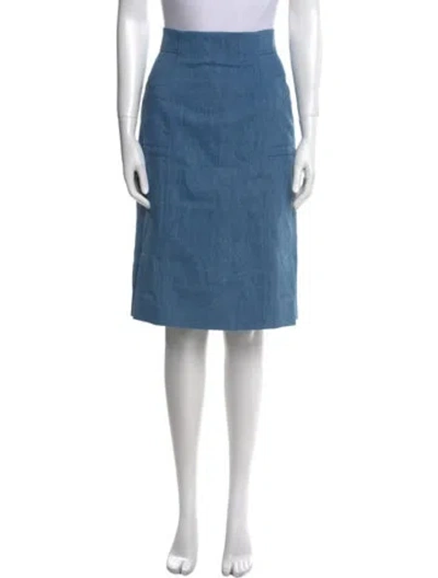 Pre-owned Akris Knee-length Skirt In Blue