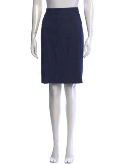 Pre-owned Akris Knee-length Skirt In Blue