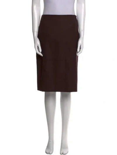 Pre-owned Akris Knee-length Skirt In Brown