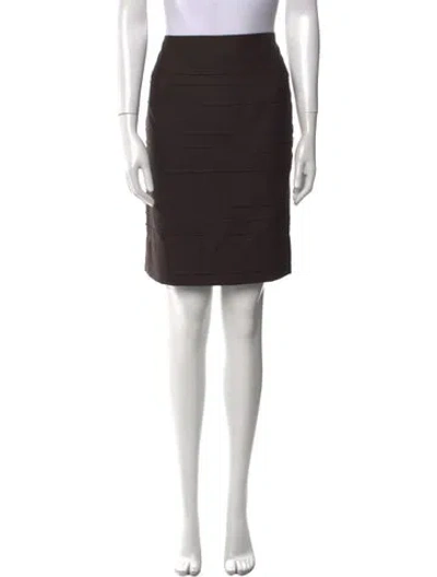 Pre-owned Akris Knee-length Skirt In Brown