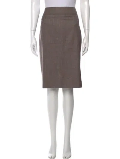 Pre-owned Akris Knee-length Skirt In Brown