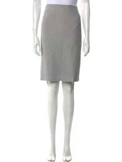 Pre-owned Akris Knee-length Skirt In Gray