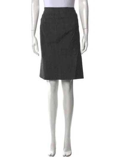 Pre-owned Akris Knee-length Skirt In Gray