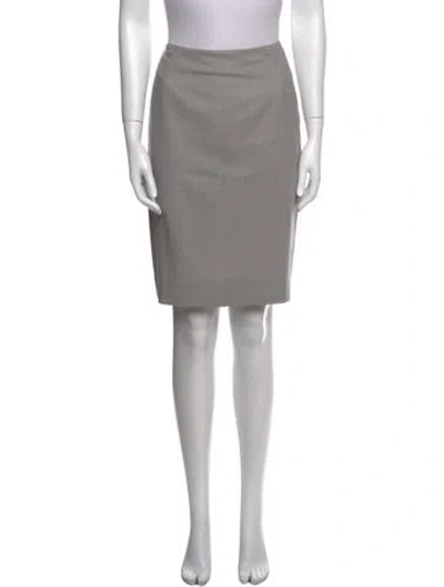 Pre-owned Akris Knee-length Skirt In Gray