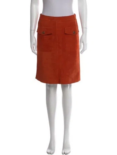 Pre-owned Akris Knee-length Skirt In Orange
