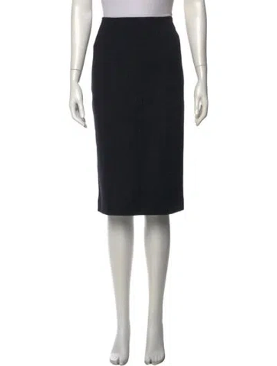 Pre-owned Akris Knee-length Skirt W/ Tags In Black