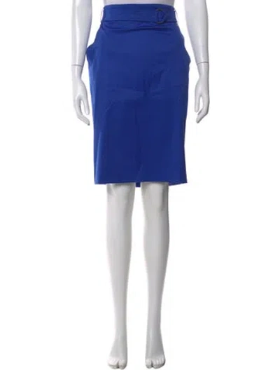 Pre-owned Akris Knee-length Skirt W/ Tags In Blue