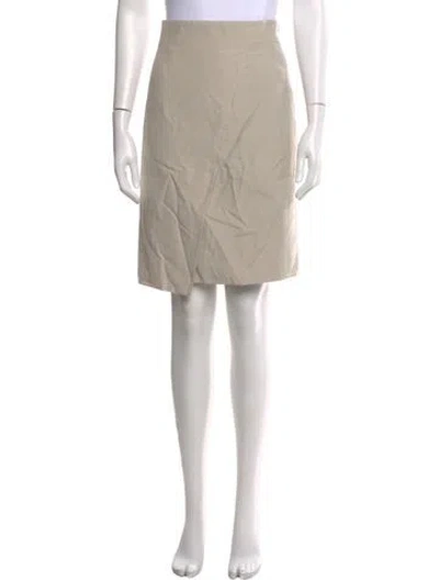 Pre-owned Akris Knee-length Skirt W/ Tags In Neutral