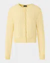 Akris Knit Cardigan With Sequins In Yellow