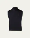 Akris Knot Metallic Knit Top In Black