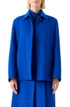 Akris Laars Double Face Cashmere Jacket In Blue