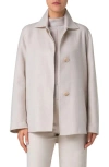Akris Laars Double Face Cashmere Jacket In Greige