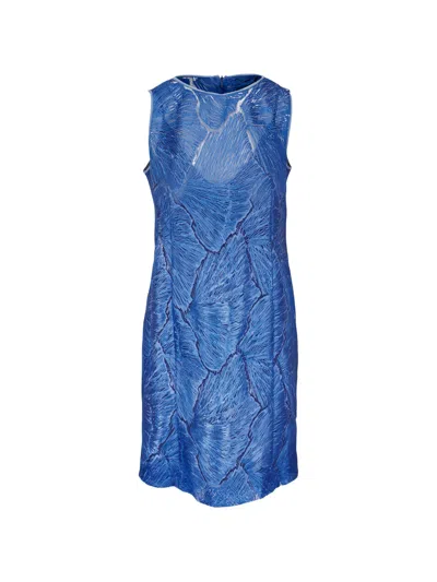 Akris Lace Mini Dress In Blue