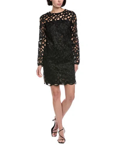 Akris Lace Silk Mini Dress In Black