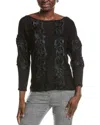 Shop Akris Lace Trim Silk-blend Top