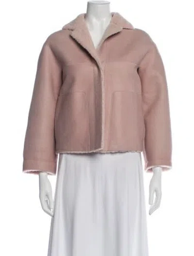 Pre-owned Akris Lamb Fur Jacket In Multi