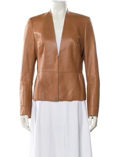 Pre-owned Akris Lambskin Blazer In Neutral