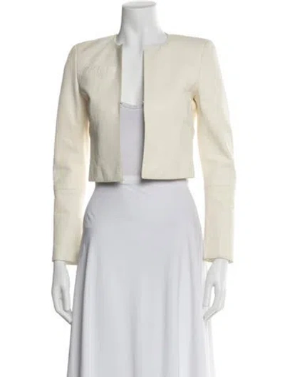Pre-owned Akris Lambskin Jacket In Neutral