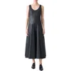 Akris Lambskin Leather Ballet Midi Dress