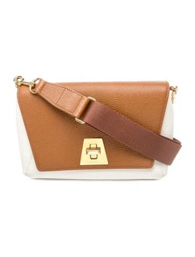 Pre-owned Akris Leather Anouk Small In Brown