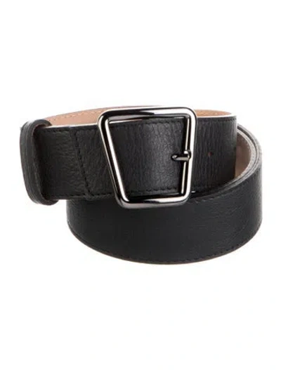 Pre-owned Akris Leather Belt In Black