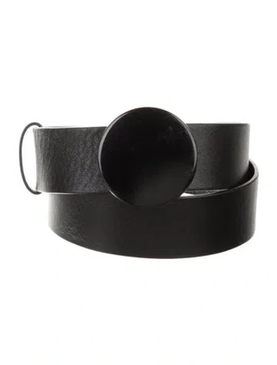Pre-owned Akris Leather Belt In Black