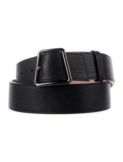 Pre-owned Akris Leather Belt In Black