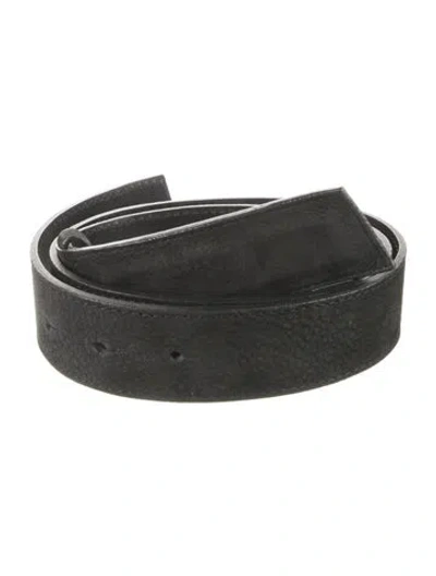 Pre-owned Akris Leather Belt Kit In Black