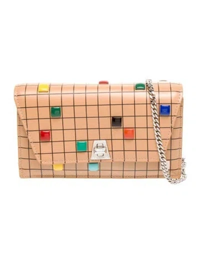 Pre-owned Akris Leather Clutch In Neutral