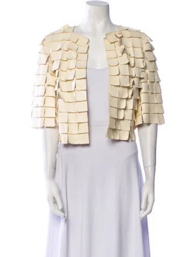 Pre-owned Akris Leather Jacket In Multi