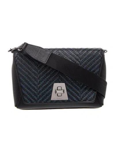 Pre-owned Akris Leather Messenger Bag In Multi