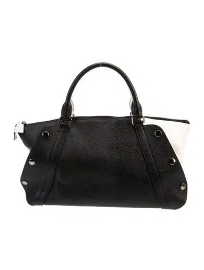 Pre-owned Akris Leather Shoulder Bag In Blue