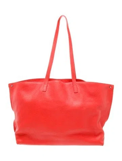 Pre-owned Akris Leather Top Handle Bag In Pink