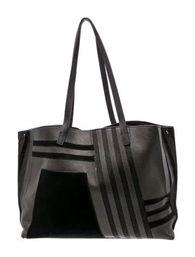 Pre-owned Akris Leather Tote In Black