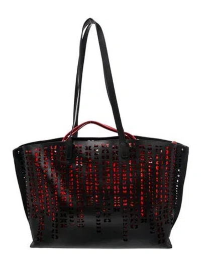 Pre-owned Akris Leather Tote In Multi