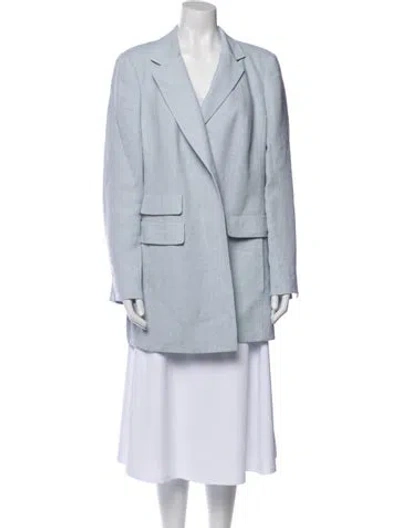 Pre-owned Akris Linen Blazer In Blue