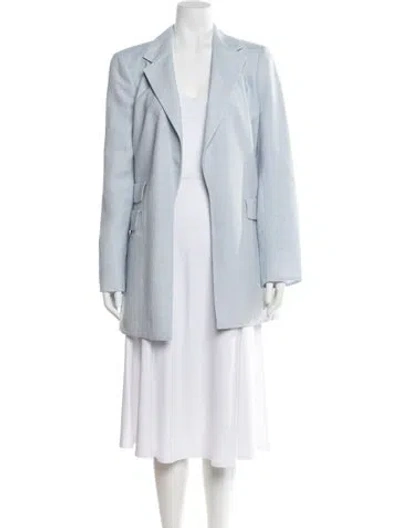 Pre-owned Akris Linen Blazer In Blue