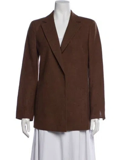 Pre-owned Akris Linen Blazer In Brown